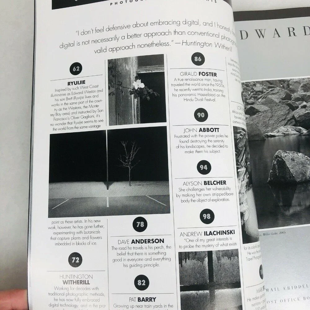 B&W Black & White Magazine for Collectors of Fine Photography Feb‎ 2006 Ryuijie